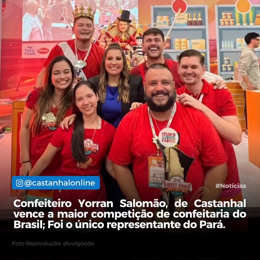 Confeiteiro Yorran Salomão de Castanhal vence a maior competição de confeitaria do Brasil