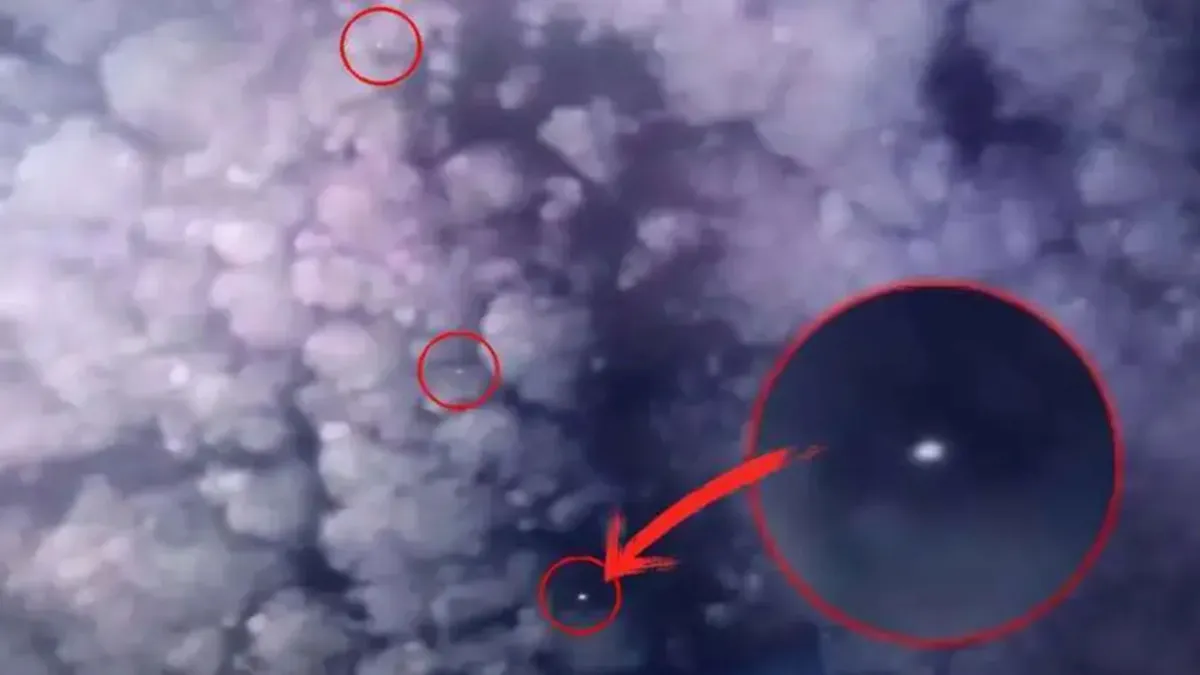 Veja! Vídeo mostra “frota” de OVNIs escondidos em nuvens
