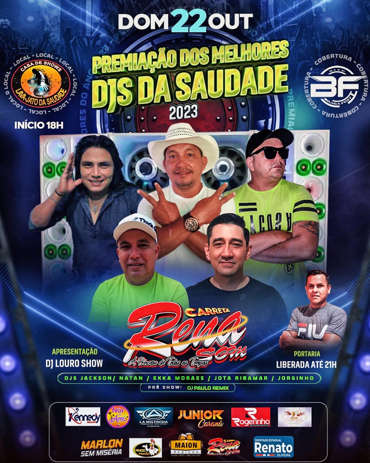 PREMIAÇÃO DODS MELHORES DJS DA SAUDADE 2023