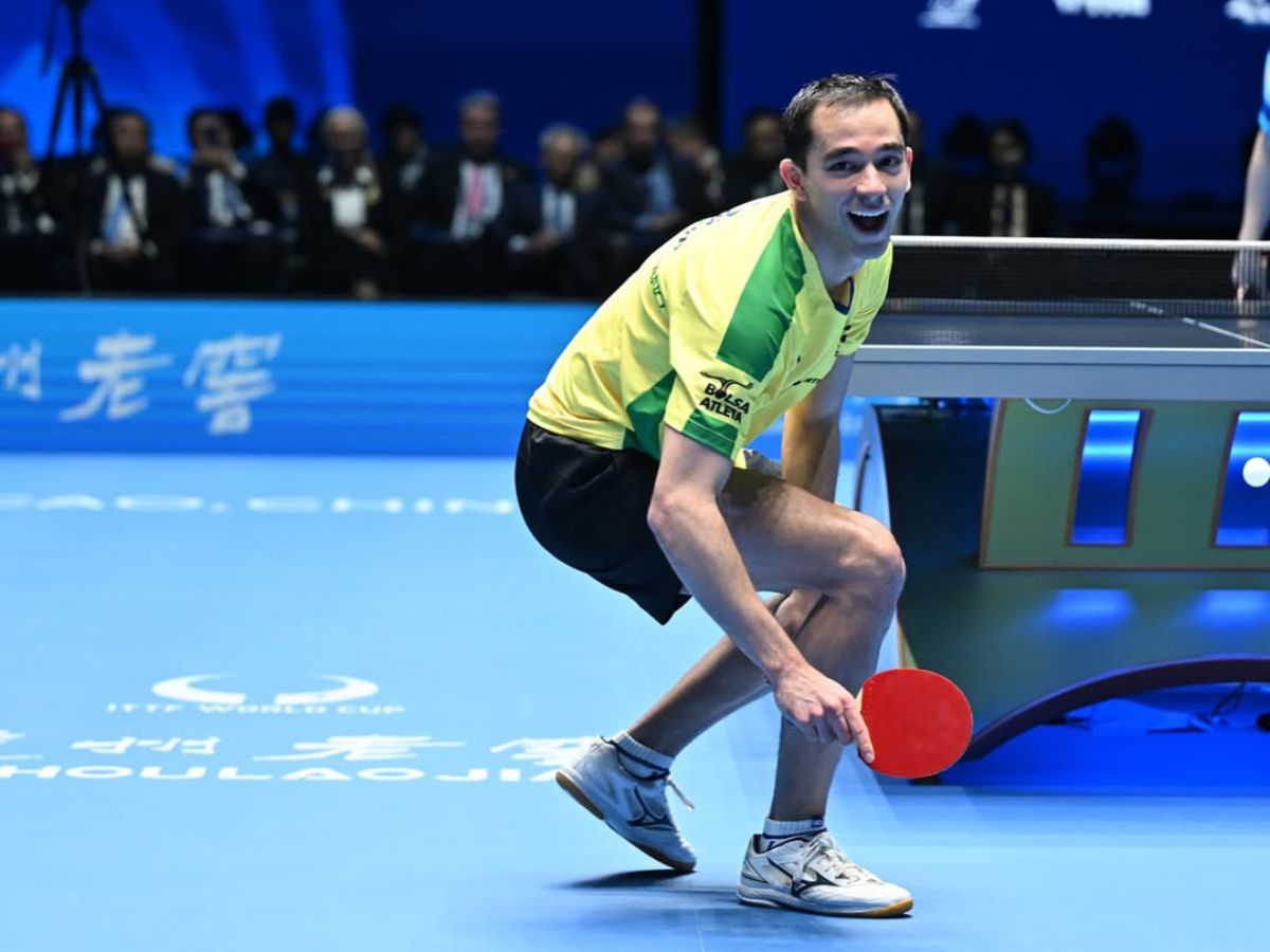 Calderano perde para francês de 18 anos e Brasil cai no Mundial de Tênis de Mesa